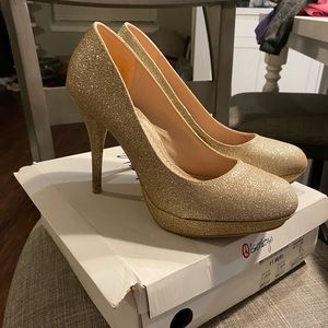 Womens Glitter Pumps